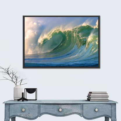 Golden Hour Barrel Wave Wall Art