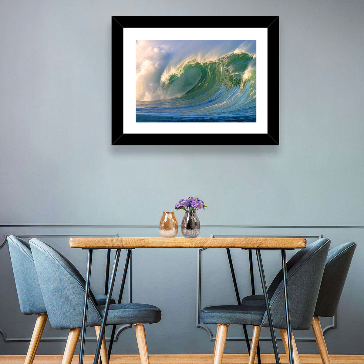 Golden Hour Barrel Wave Wall Art