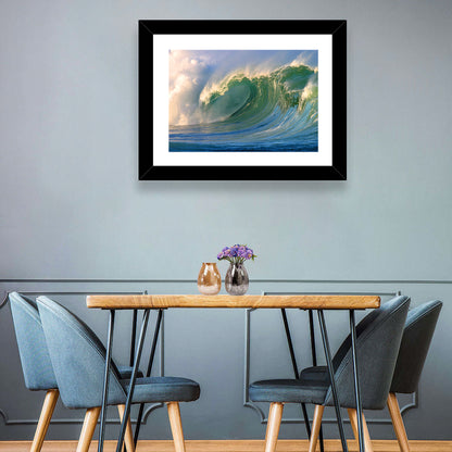 Golden Hour Barrel Wave Wall Art