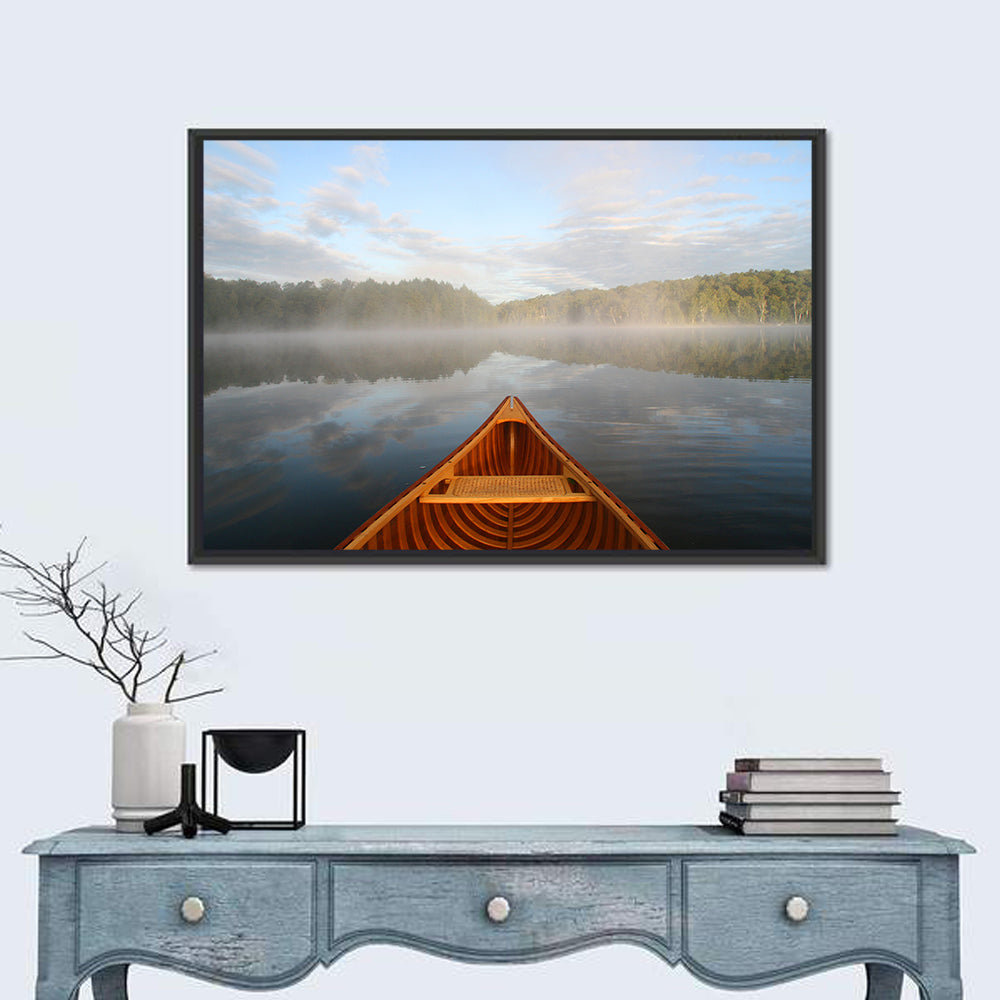 Cedar Canoe on Lake Ontario Wall Art