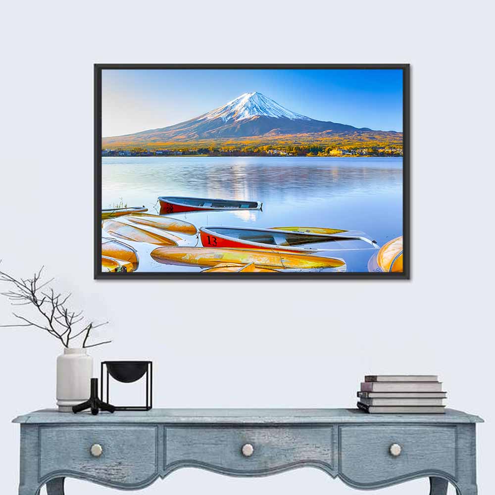 Mount Fuji Over Lake Kawaguchi Wall Art
