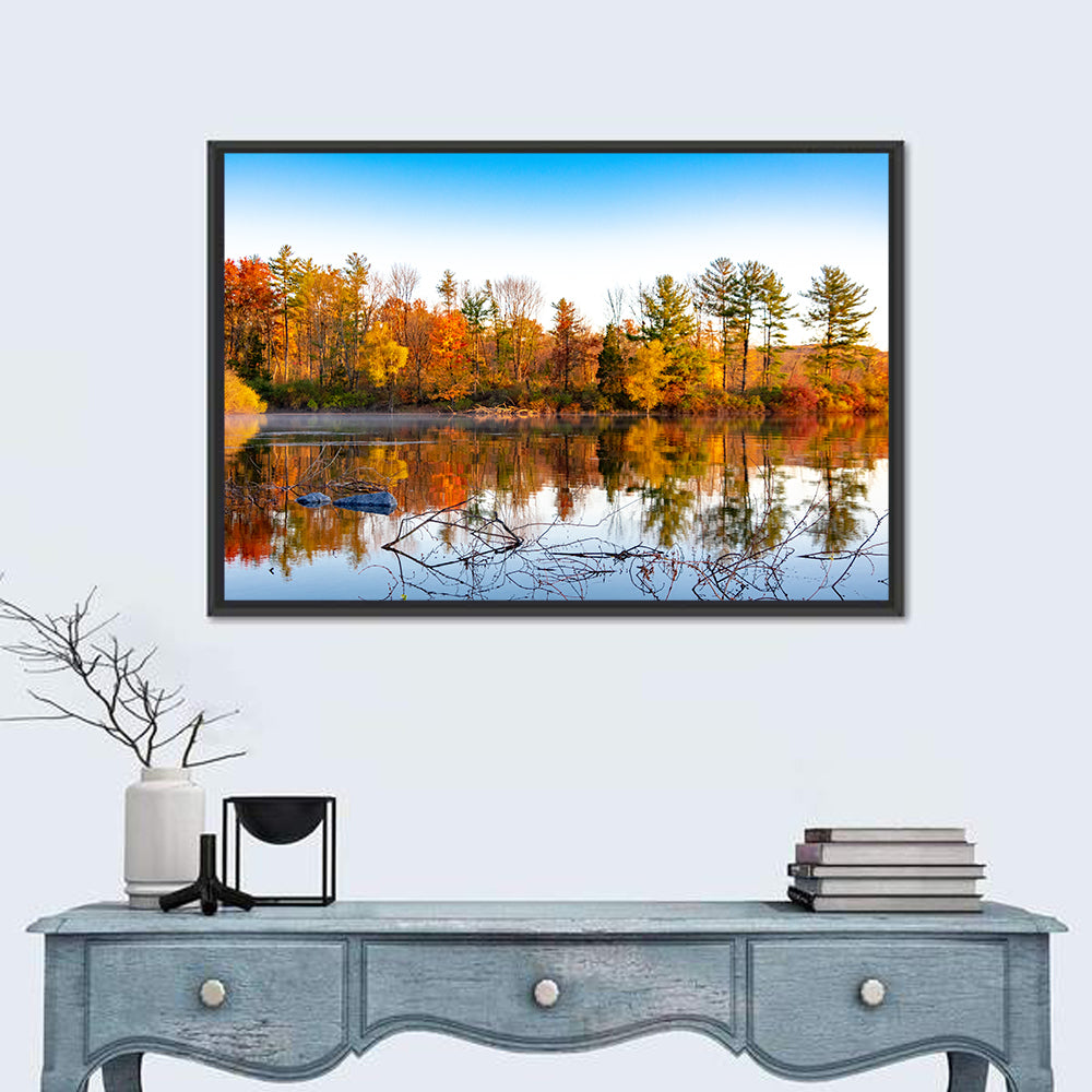 Lake Nockamixon Autumn Reflection Wall Art