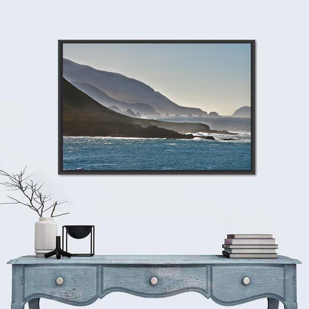 Misty Big Sur Coastline Wall Art