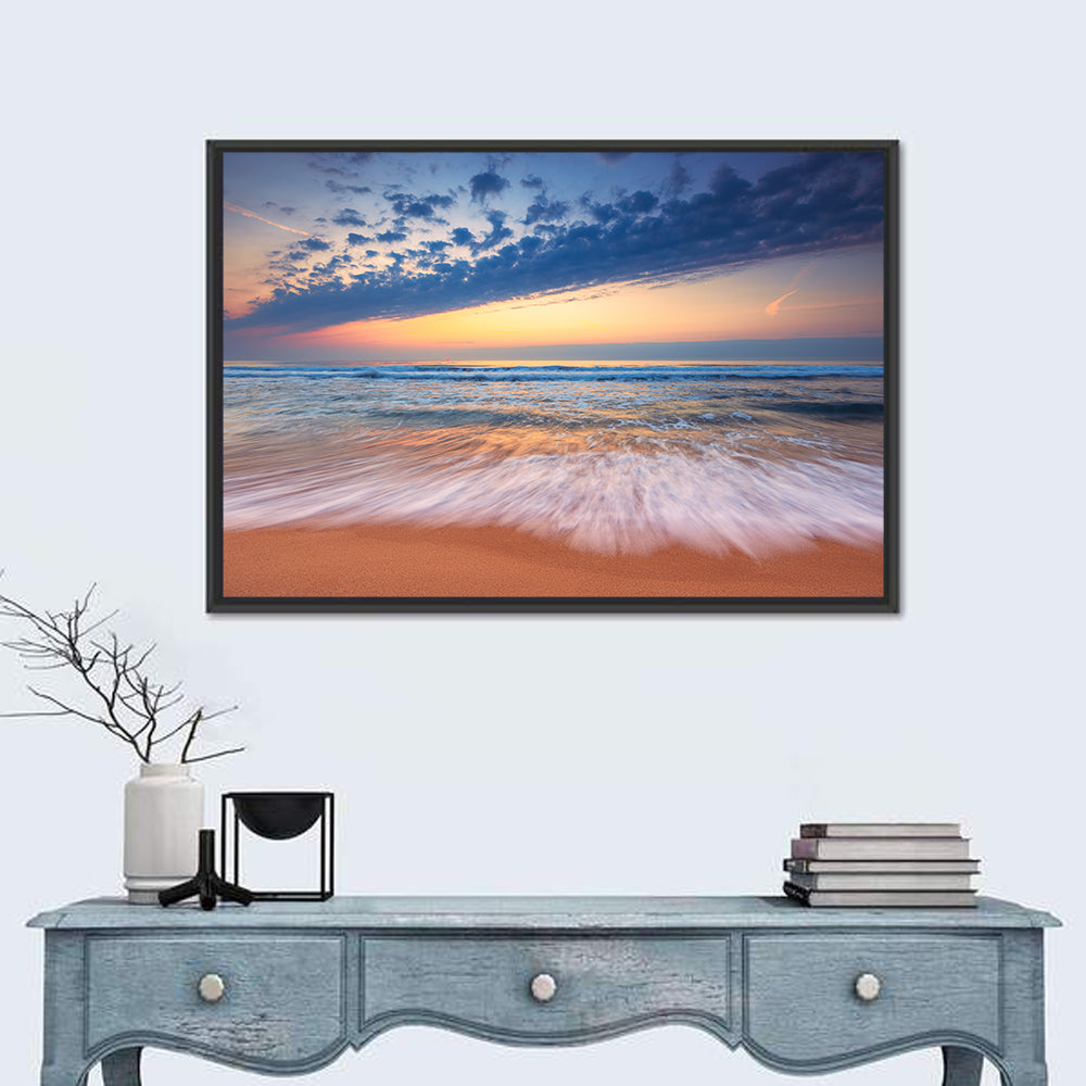 Sea Beach Sunrise Wall Art