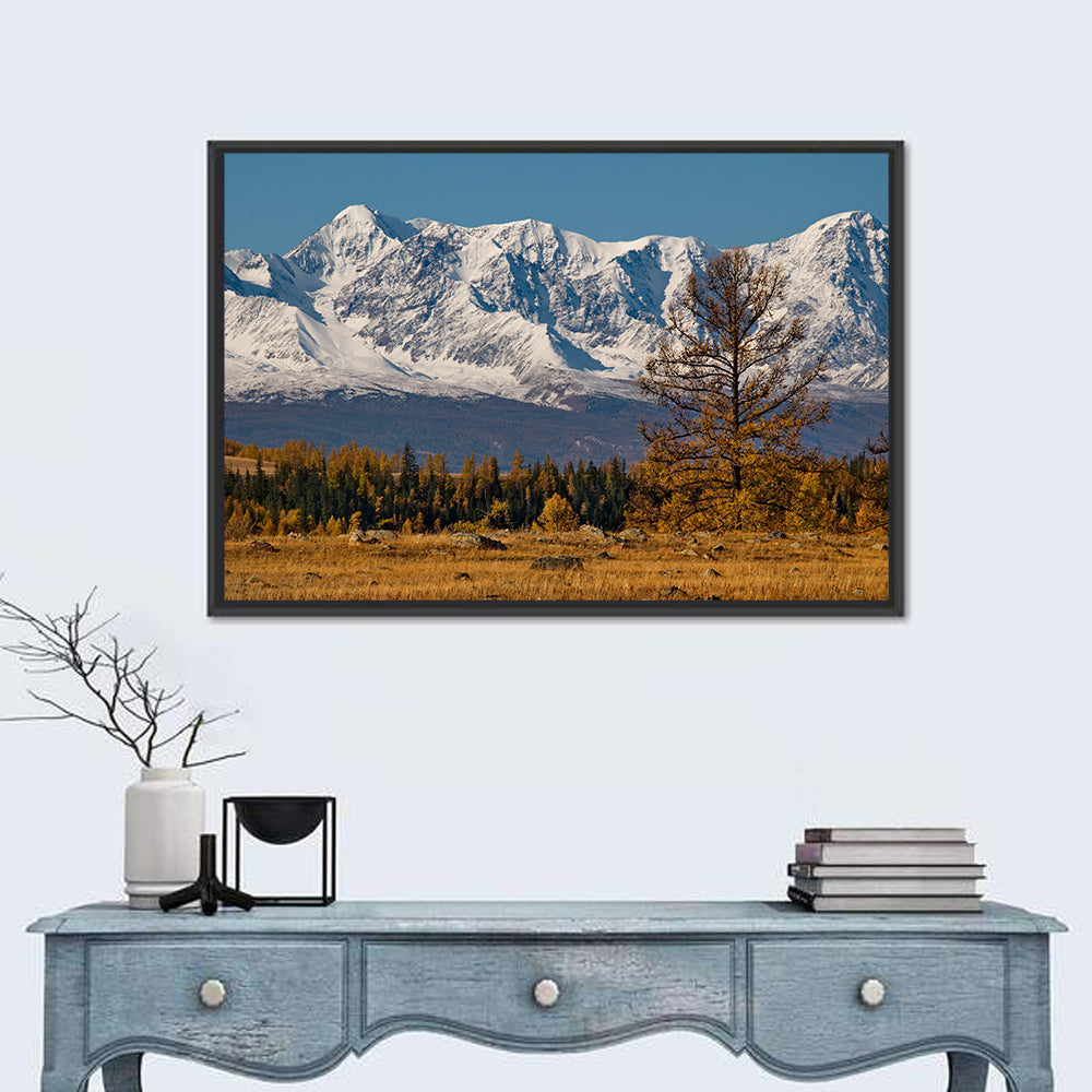 Altai Peaks in Autumn Wall Art