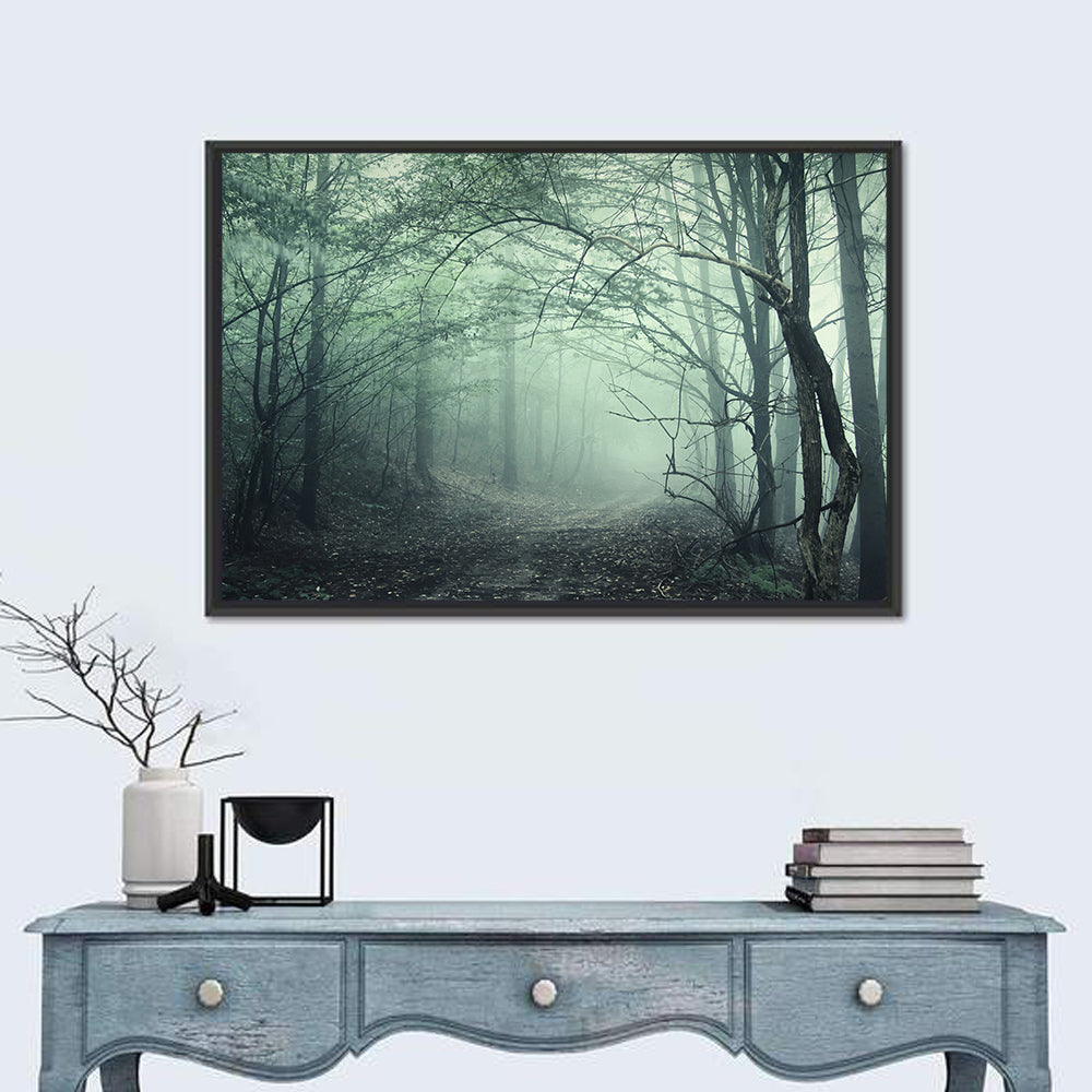 Misty Forest Path Wall Art