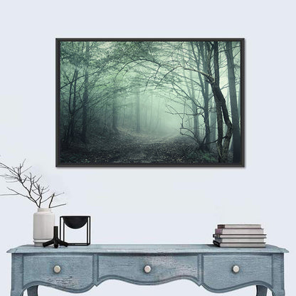 Misty Forest Path Wall Art