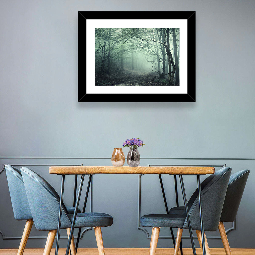 Misty Forest Path Wall Art