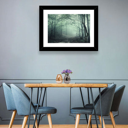 Misty Forest Path Wall Art