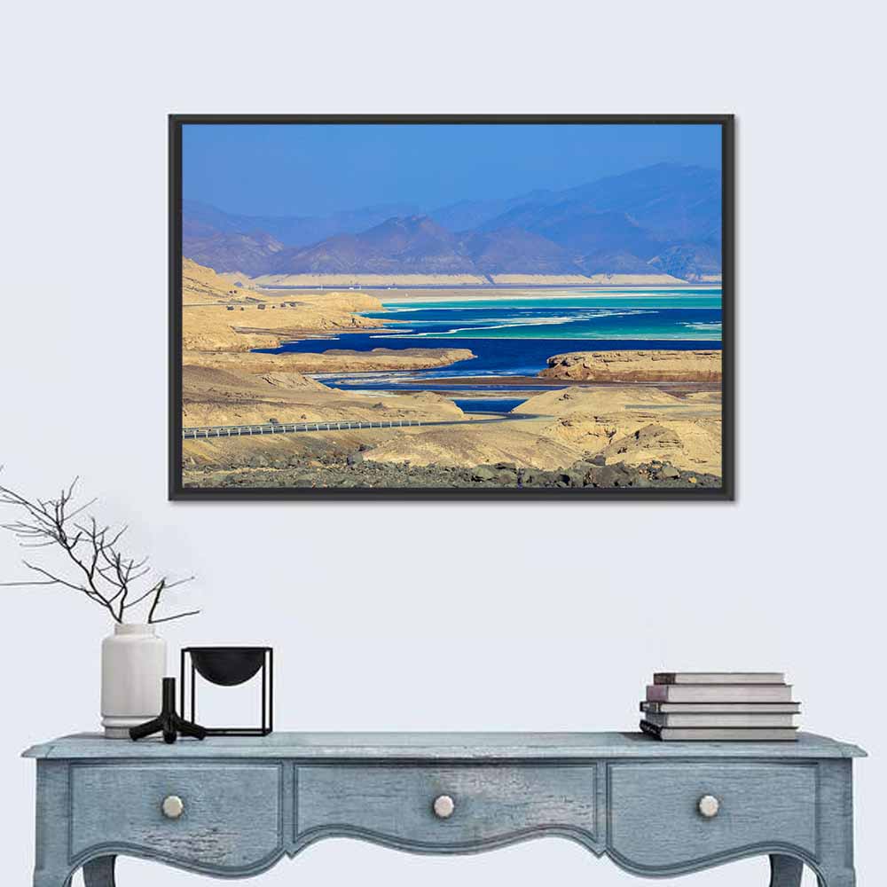 Lake Assal Coastal Road View Wall Art