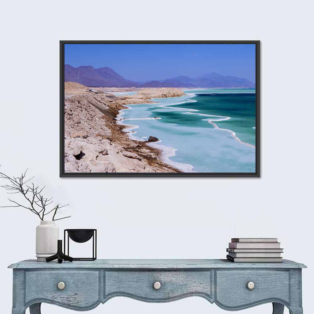 Lake Assal Salt Shoreline Wall Art