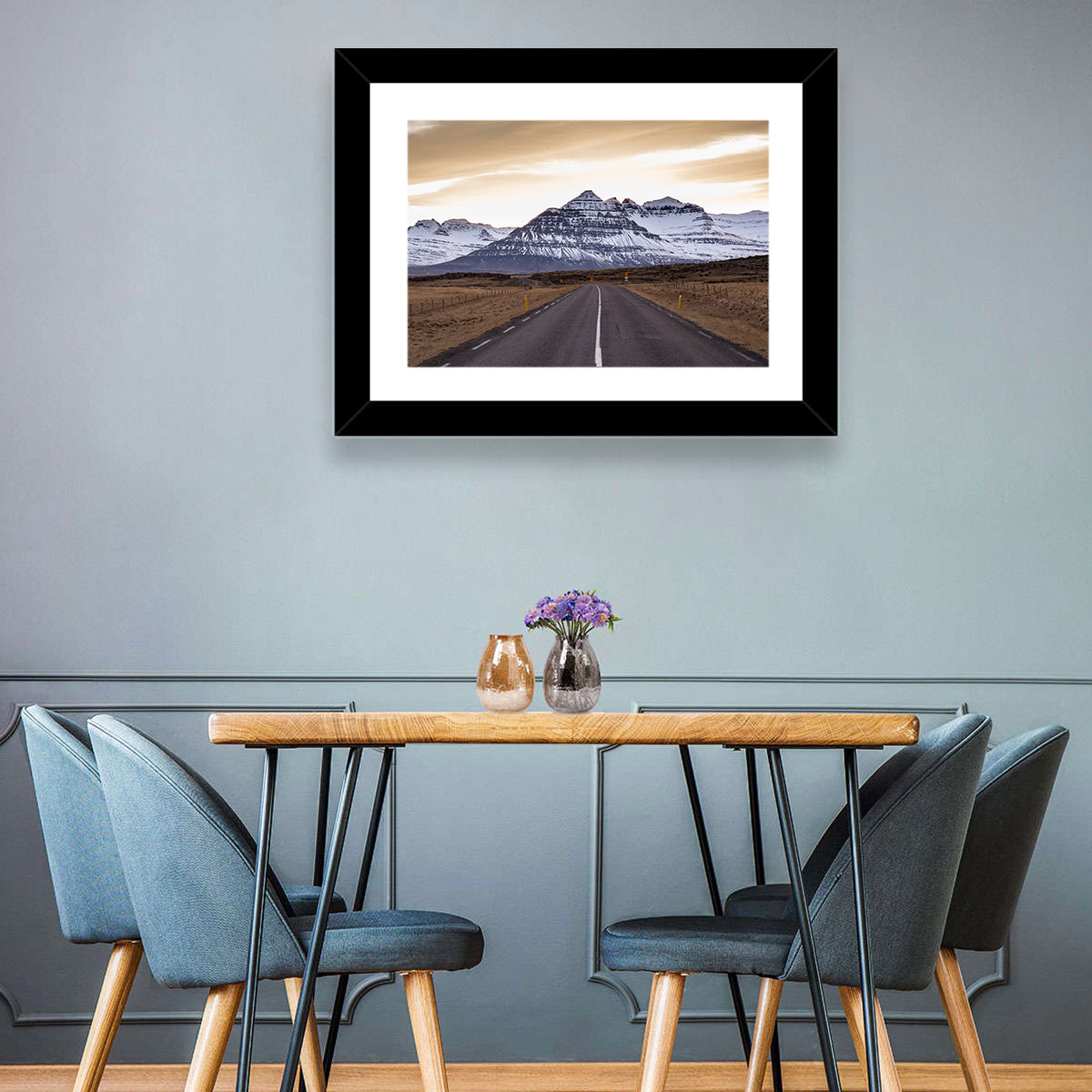 East Fjords Road at Dusk Wall Art