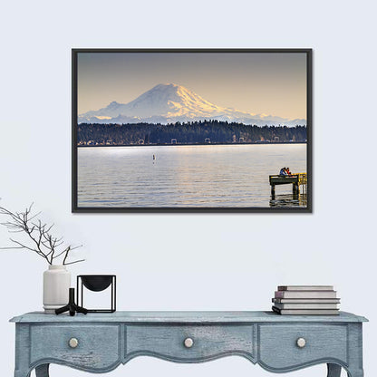 Mount Rainier Over Lake Washington Wall Art