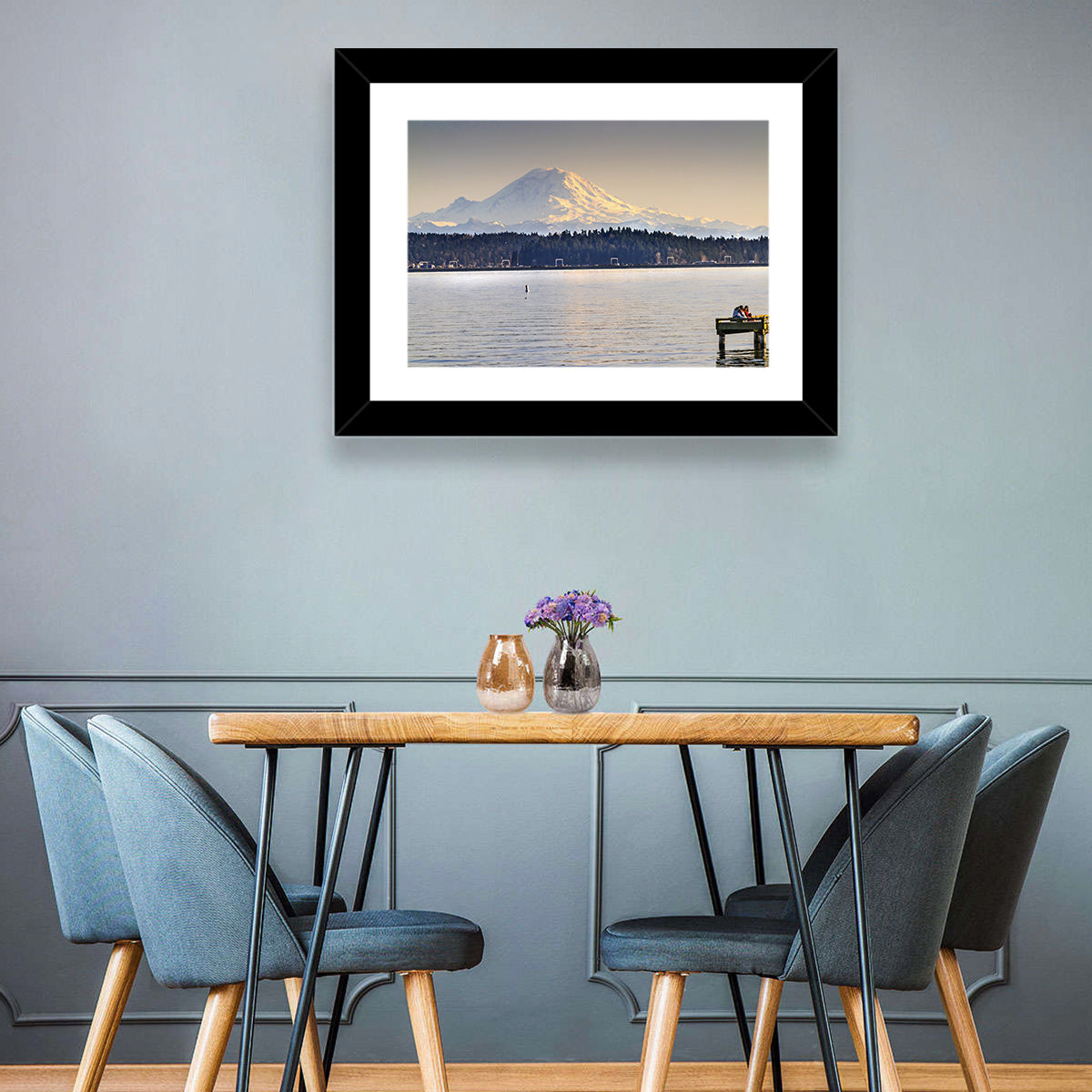 Mount Rainier Over Lake Washington Wall Art