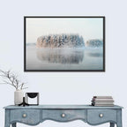 Misty Karelia Lake Wall Art