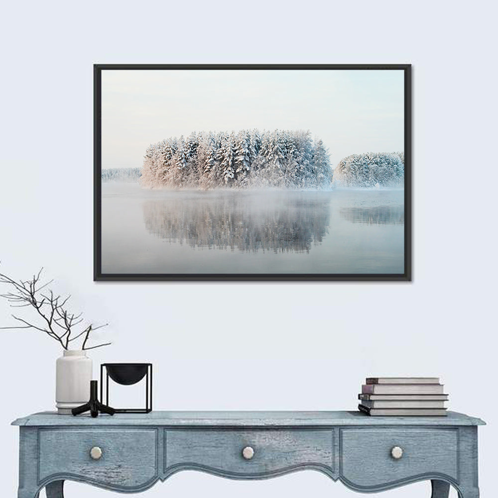 Misty Karelia Lake Wall Art