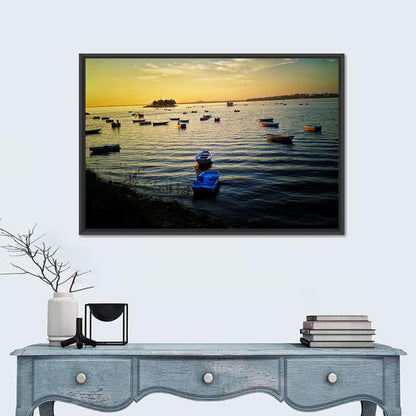 Sunset Over Bhojtal Lake Wall Art