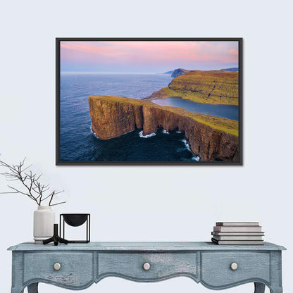 Sørvágsvatn Clifftop Lake Wall Art