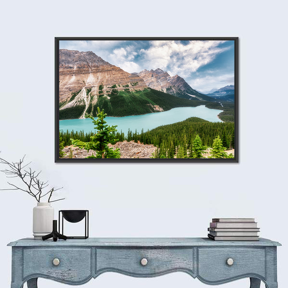 Peyto Lake Scenic View Wall Art