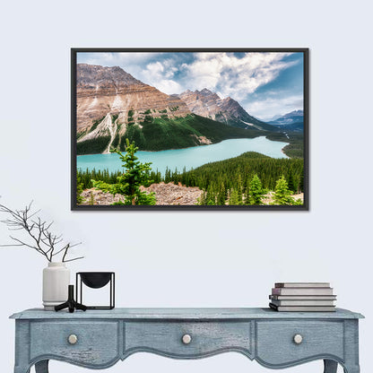 Peyto Lake Scenic View Wall Art
