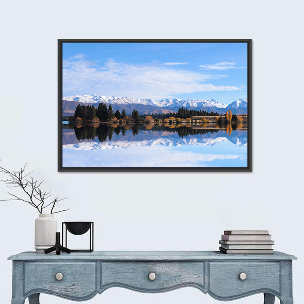 Ruataniwha Lake Reflection Wall Art