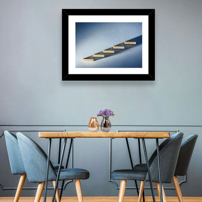 Five Wooden Steps Abstraction Wall Art