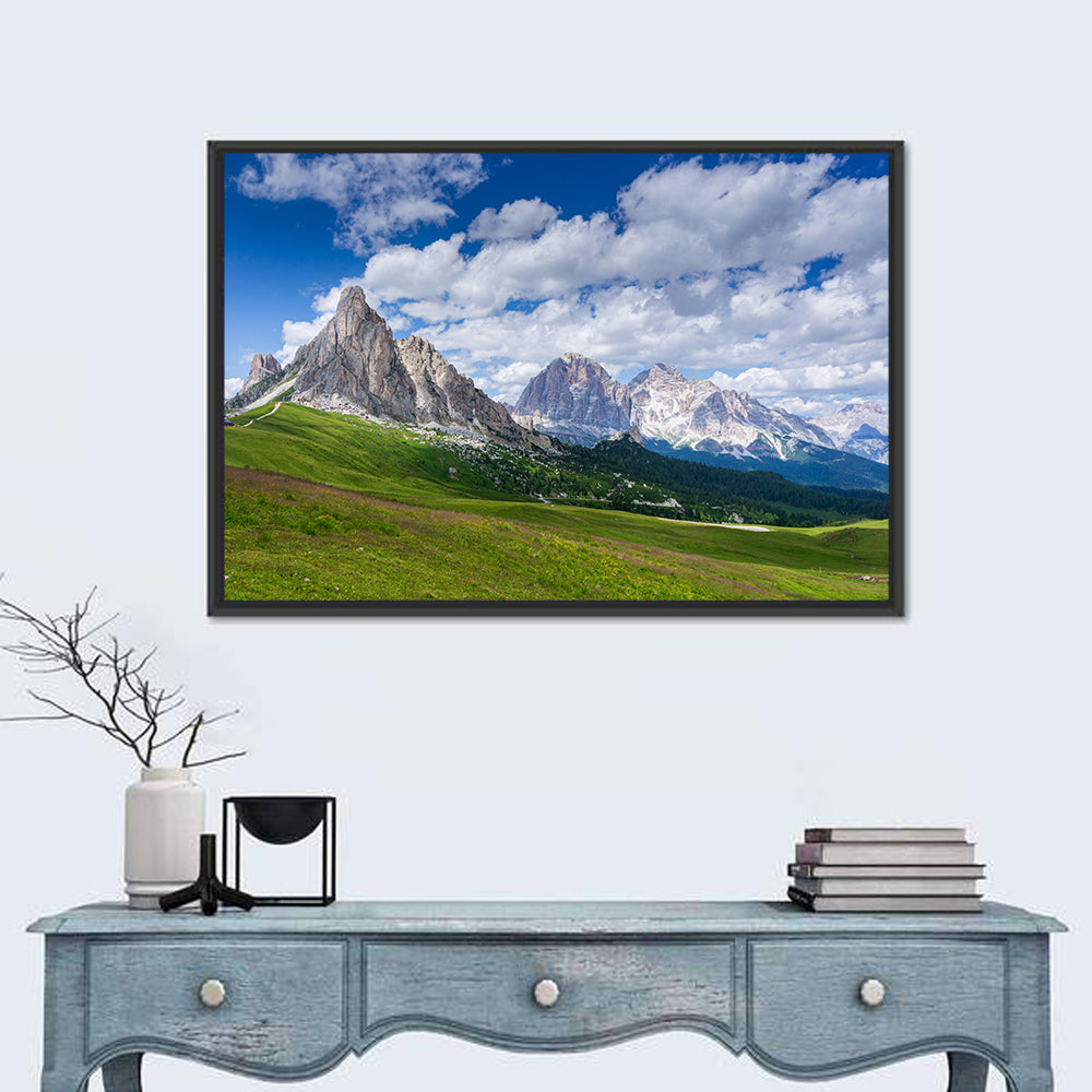 Passo Giau Meadow, Tofanes Dolomites Wall Art