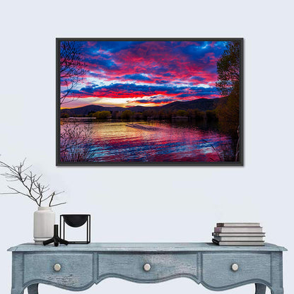 Lake Wairepo Arm Sunrise Reflection Wall Art