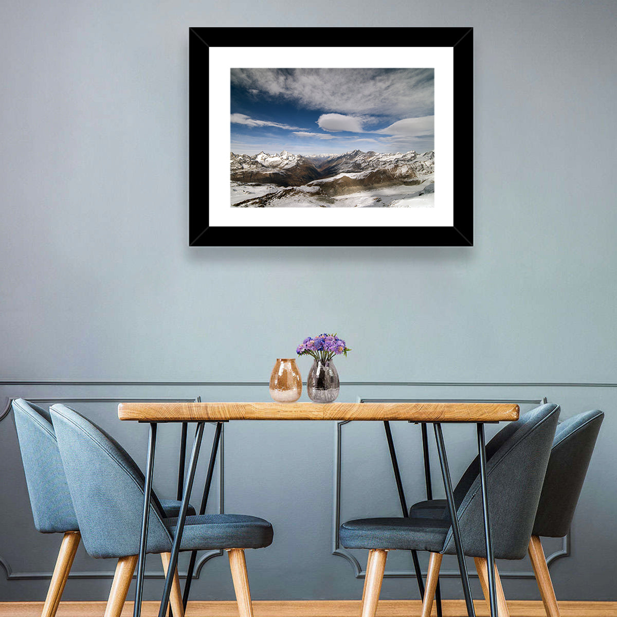 Snow-capped Peaks of Zermatt Wall Art