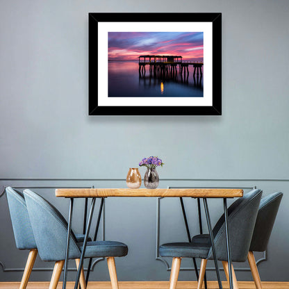 Jekyll Island Dusk Pier Wall Art