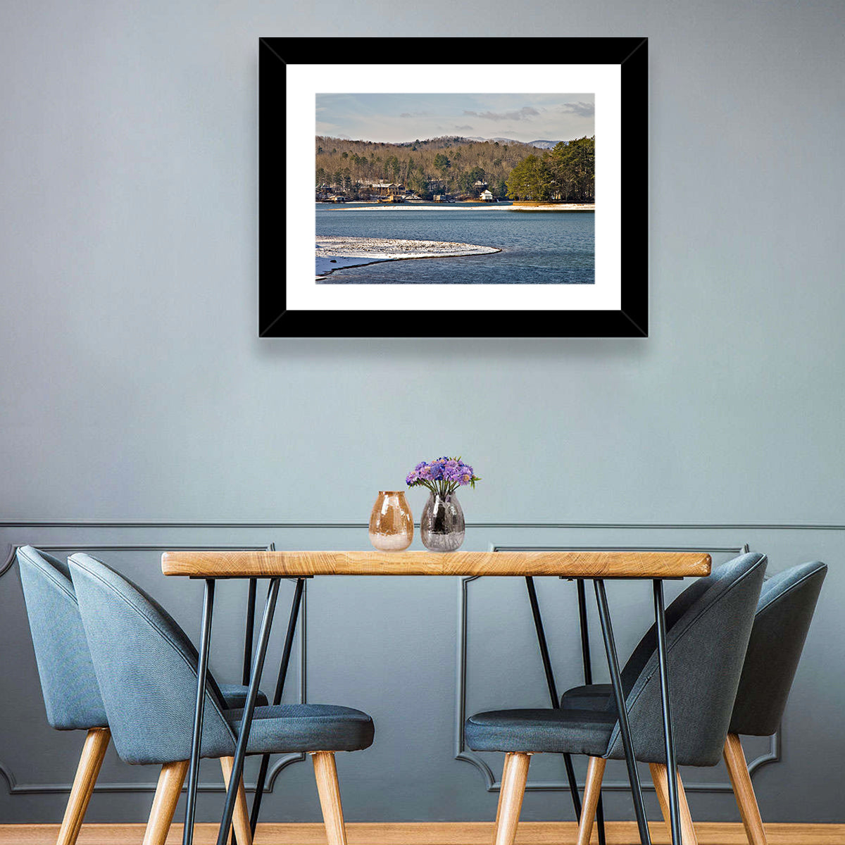 Lake Burton Winter Shoreline Wall Art