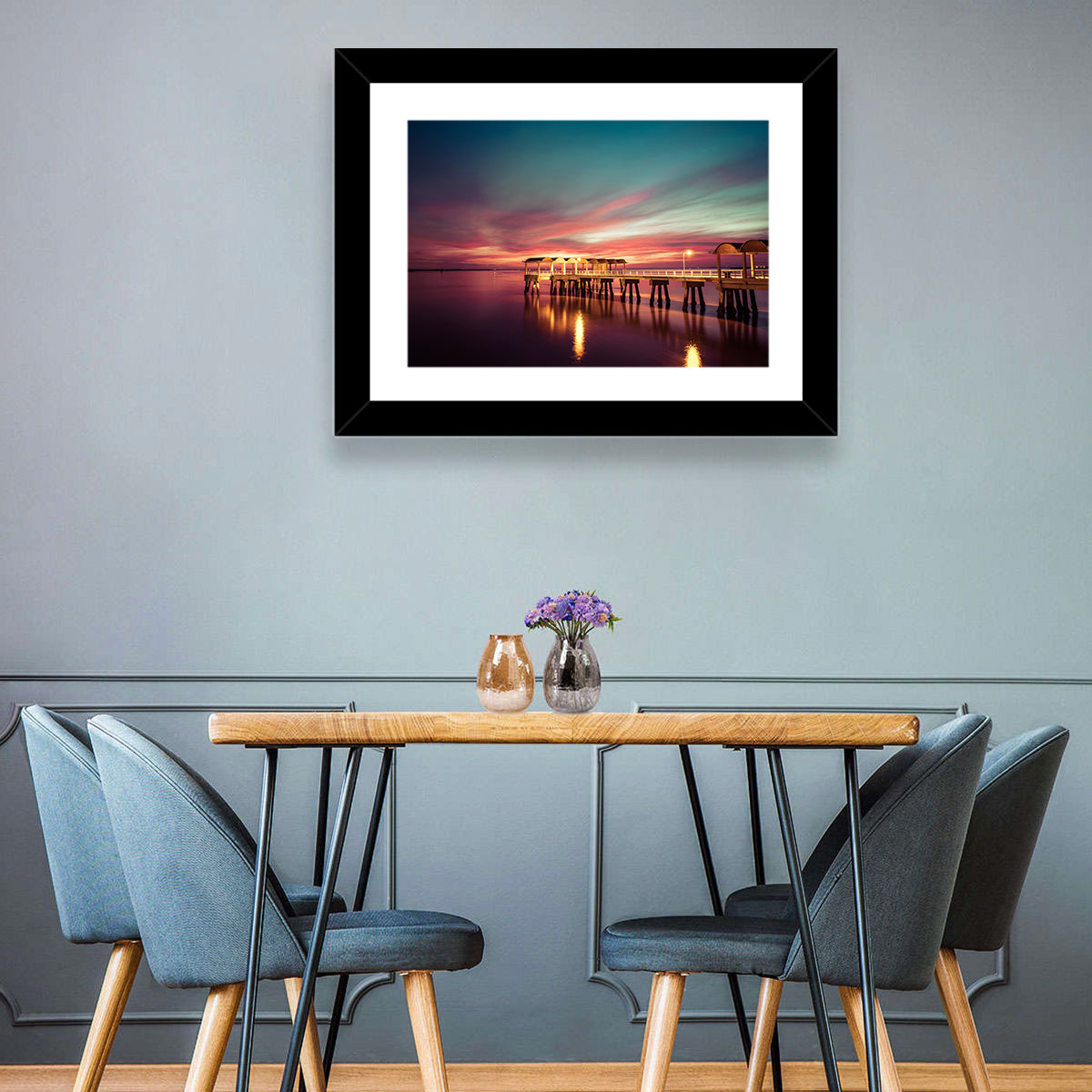 Jekyll Island Pier at Dusk Wall Art