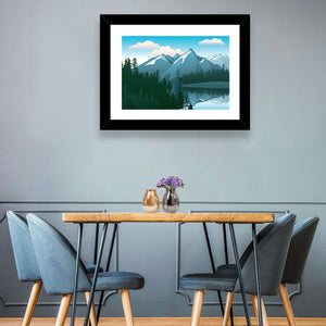 Mountains Lake Wall Art