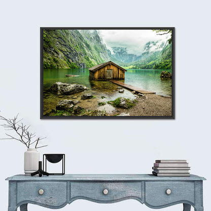Obersee Boathouse at Königssee Wall Art