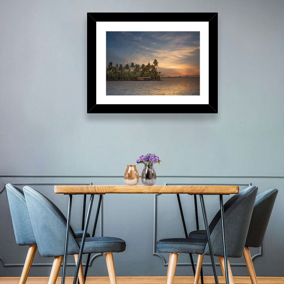Vembanad Lake Sunset Wall Art