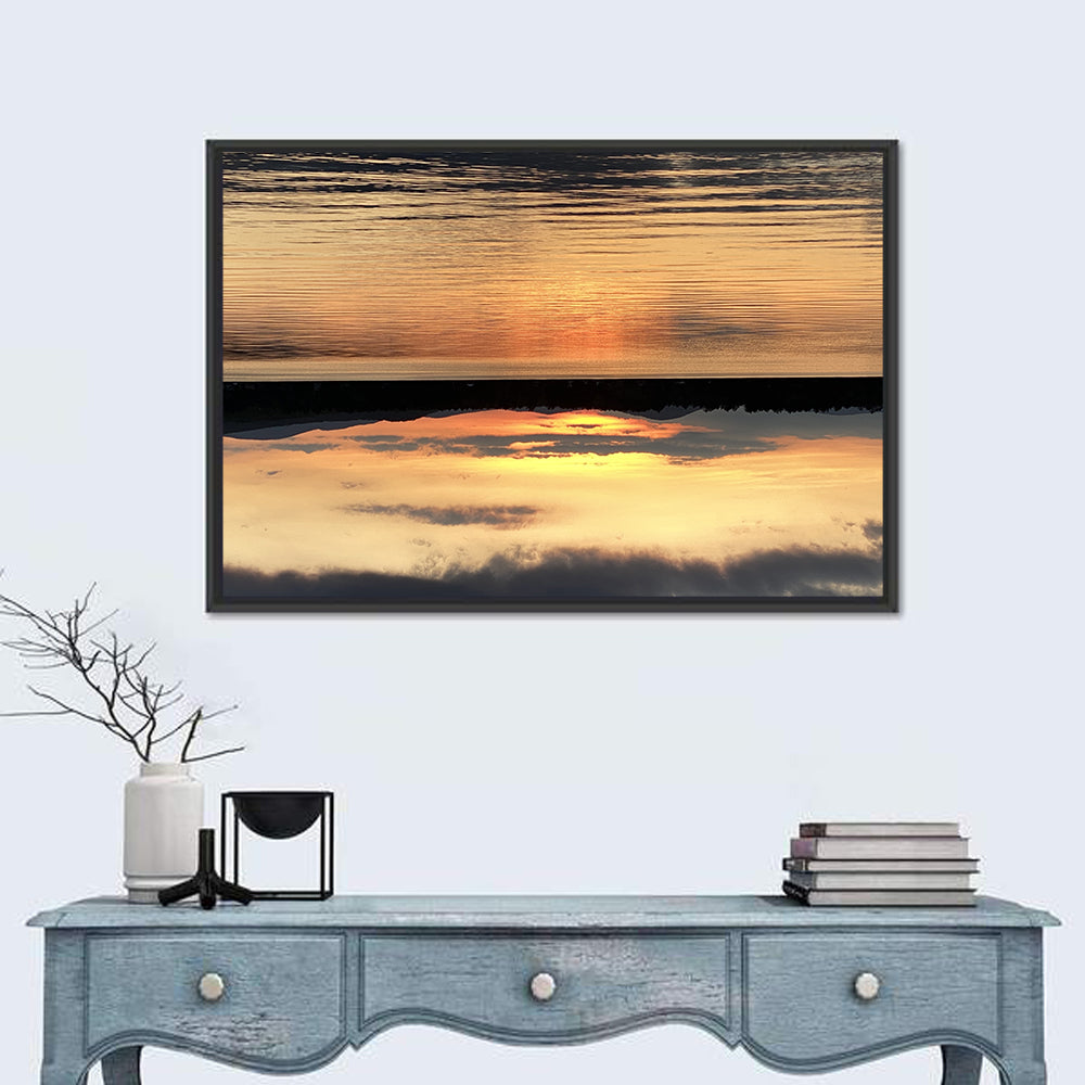 Lake Pleasant Golden Sunset Wall Art
