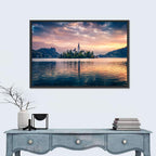 Golden Hour at Bled Island Wall Art