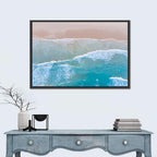 Turquoise Shoreline Aerial View Wall Art