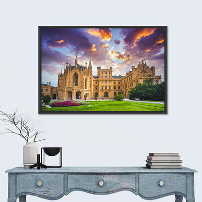 Lednice Chateau at Dusk Wall Art