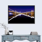 Mill Avenue Bridge Night Reflections Wall Art
