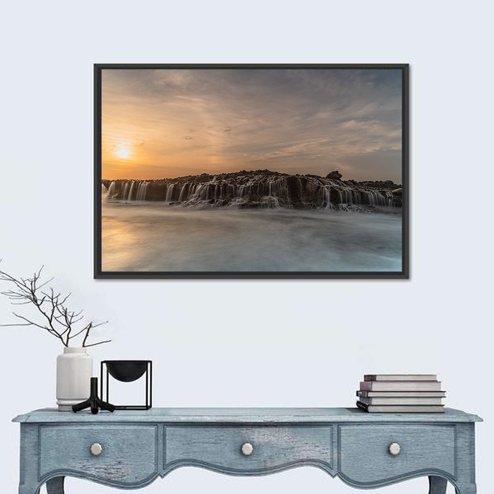 Sawarna Beach Sunset Wall Art