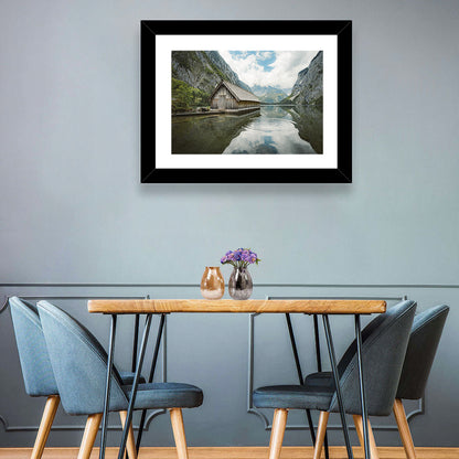 Königssee Boathouse at Obersee Wall Art