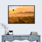 Hot Air Balloon Over Old Bagan Wall Art