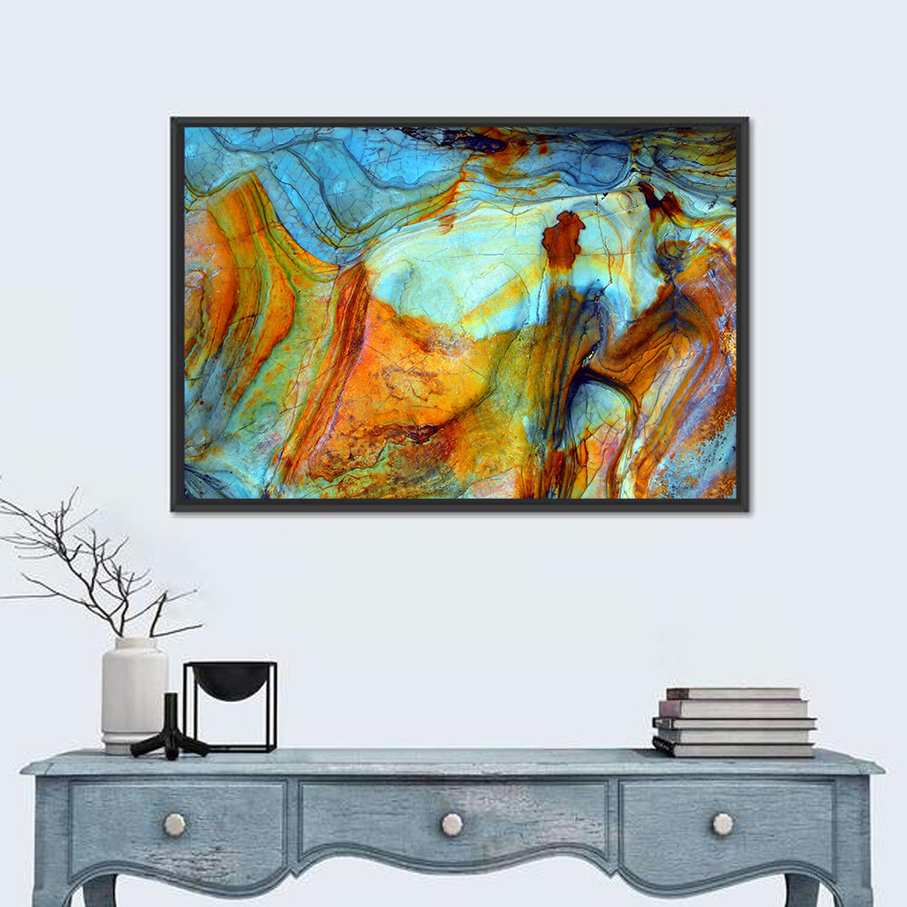 Agate-inspired Rock Pattern Wall Art
