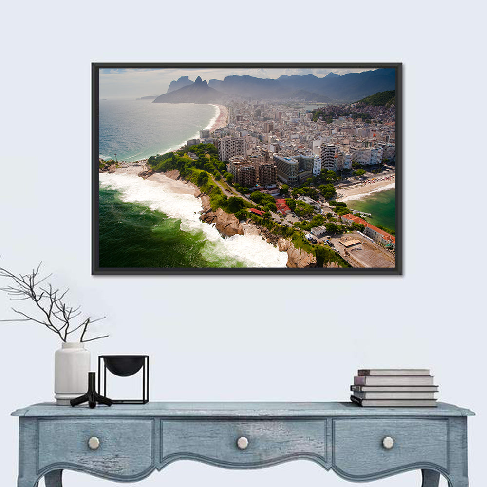 Ipanema Coast Aerial View Wall Art