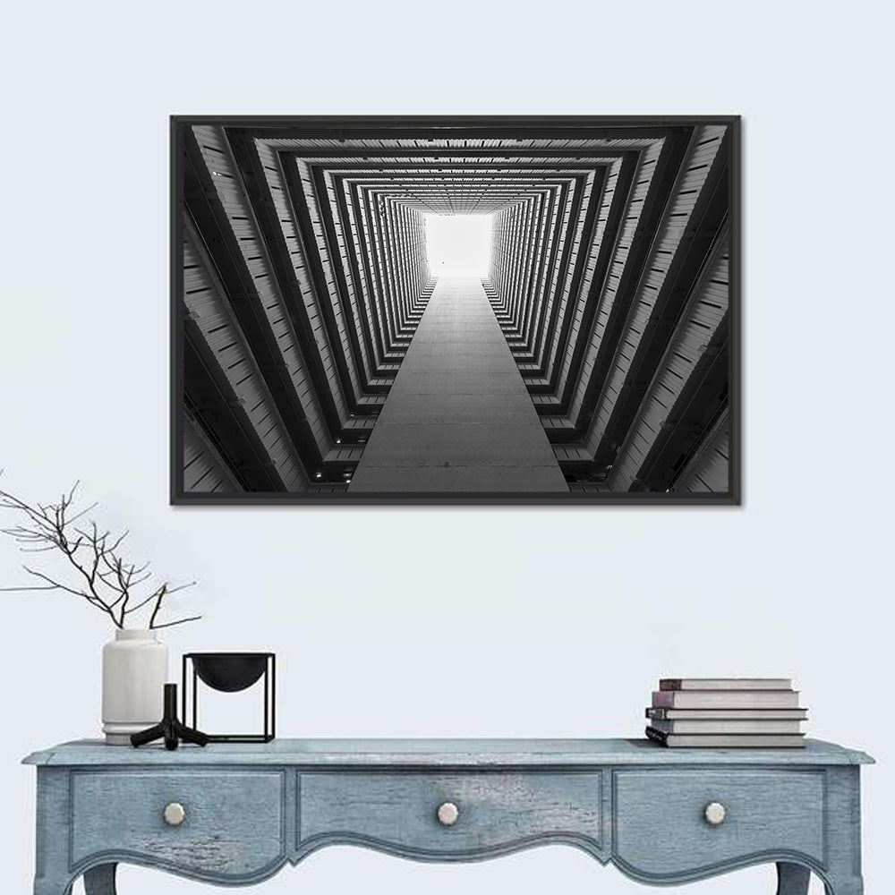 Public Estate Stairwell Wall Art in a room, landscape