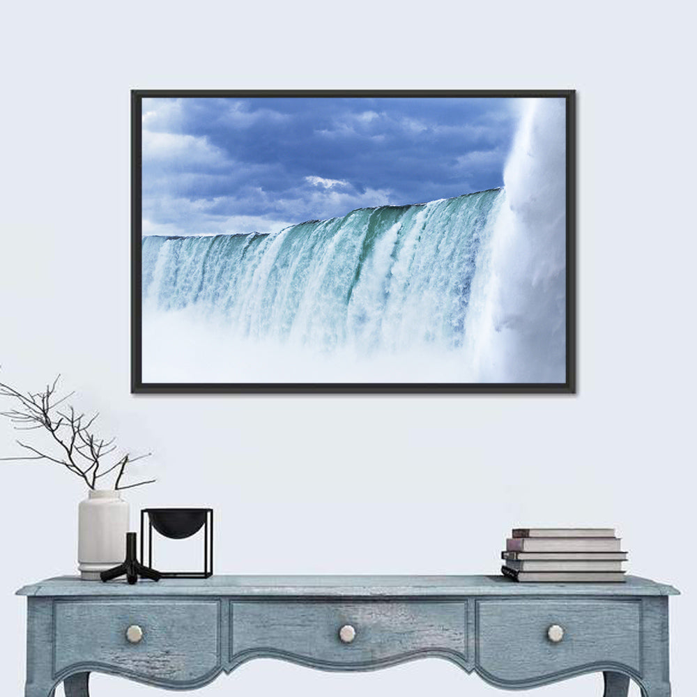 Niagara Falls Horseshoe View Wall Art in a room, landscape