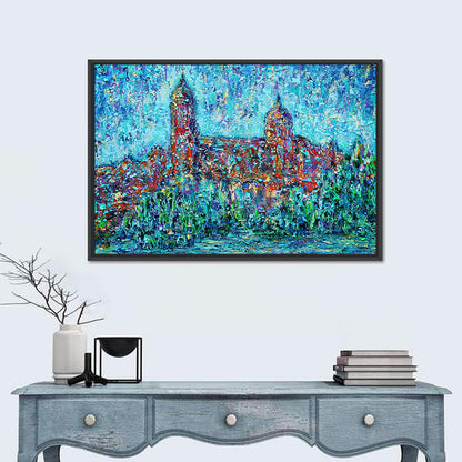 Salamanca Dual Domes Reflection Wall Art
