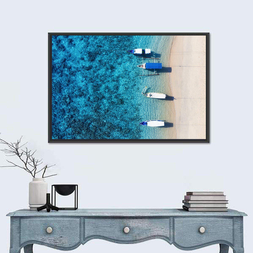 Gili Meno Aerial Seascape Wall Art