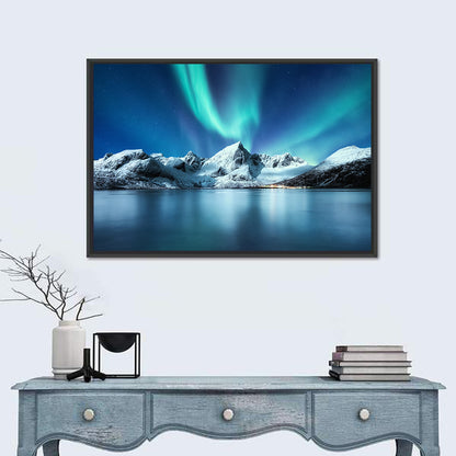 Lofoten Aurora Reflection Wall Art
